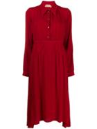 Nº21 Midi Shirt Dress - Red