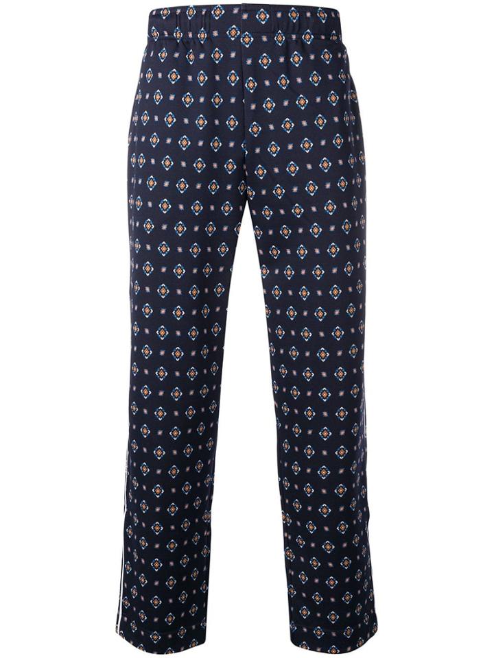Kenzo Printed Drawstring Trousers - Blue