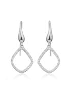 Monica Vinader Riva Diamond Kite Earrings - Silver