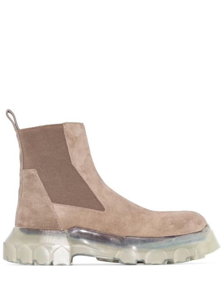 Rick Owens Beetle Ankle Boots - Grey
