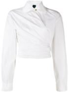 Romeo Gigli Pre-owned 1990's Wrap-around Shirt - White