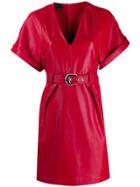 Pinko Belted Mini Dress - Red