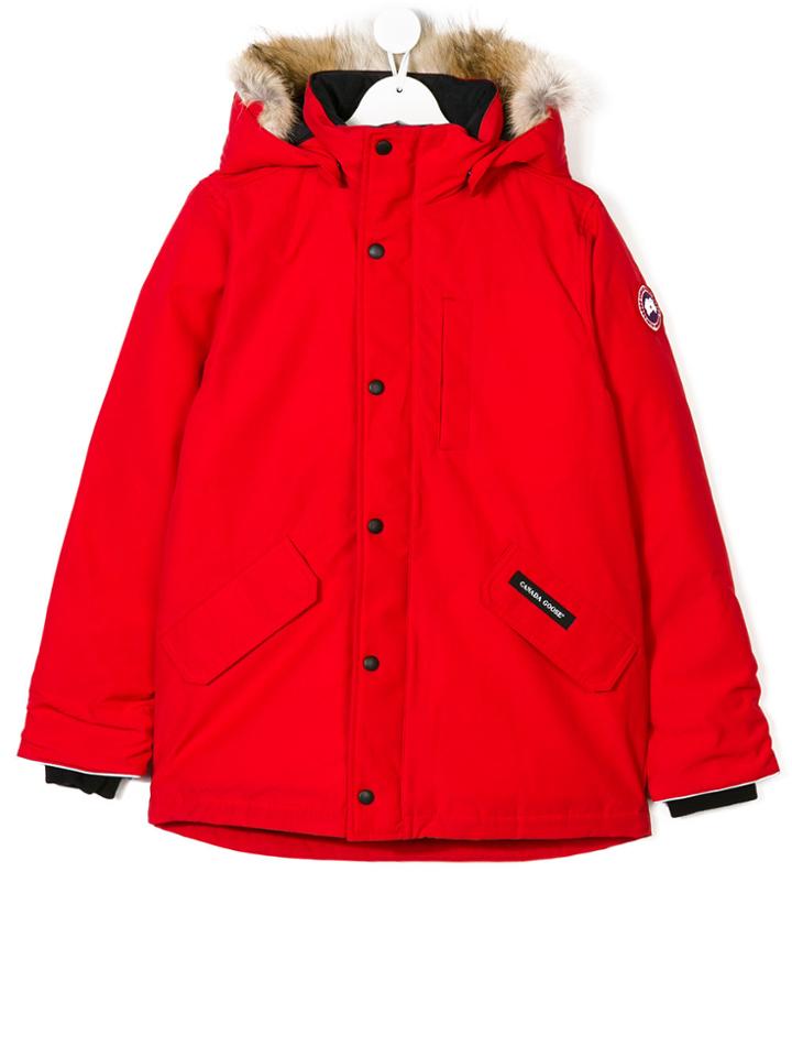 Canada Goose Kids Hooded Coat - Red