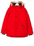 Canada Goose Kids Hooded Coat - Red