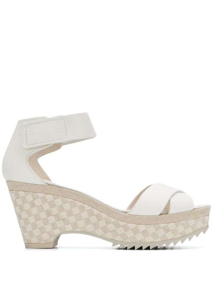 Pedro Garcia Fenna Wedge Sandals - White
