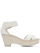 Pedro Garcia Fenna Wedge Sandals - White