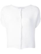 Knitted Top - Women - Cotton/polyamide - 48, White, Cotton/polyamide, Fabiana Filippi