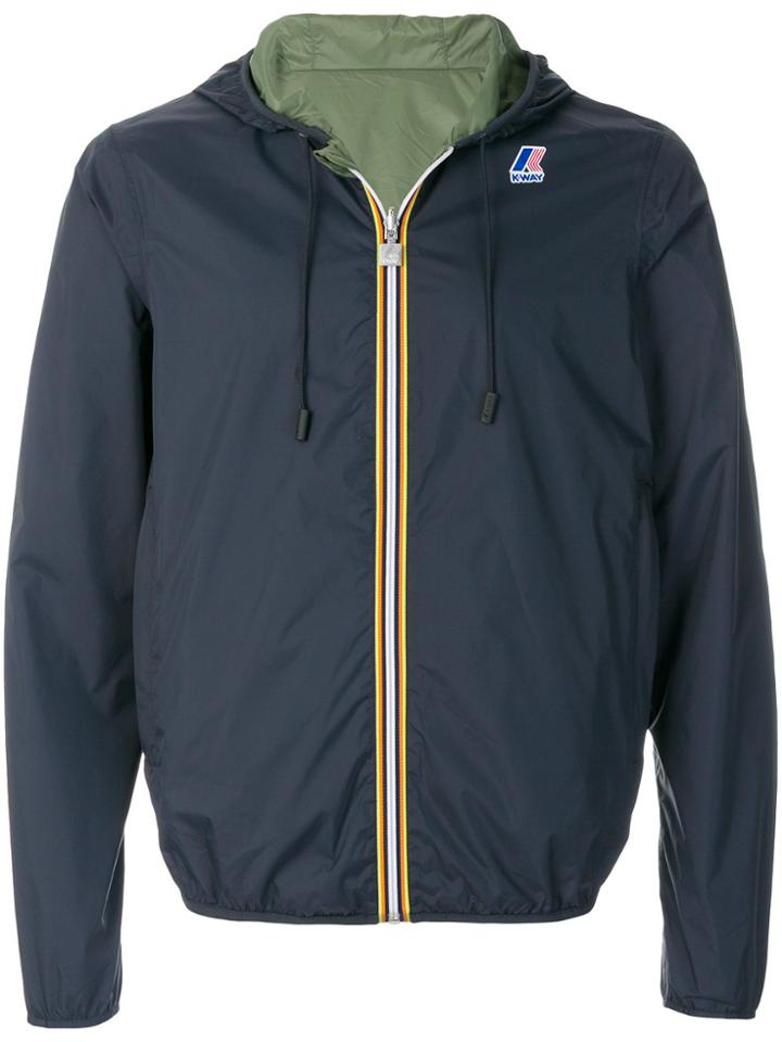 K-way Hooded Jacket - Blue