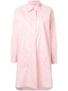 Ganni Midi Shirt Dress - 499 Silver Pink