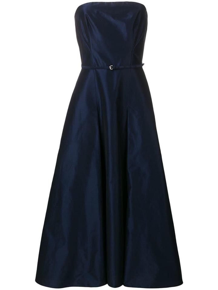 Aspesi Strapless Flared Dress - Blue