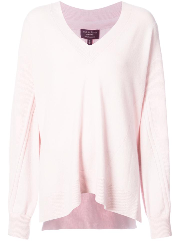 Rag & Bone Cashmere Athena Jumper - Pink & Purple