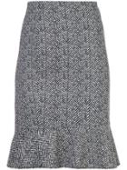 Marc Cain Patterned Fitted Skirt - Black