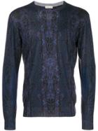 Etro Tapestry Print Sweater - Blue