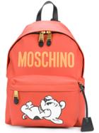 Moschino Dog Print Backpack - Red