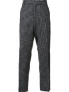 Cmmn Swdn Tapered Trousers, Men's, Size: 46, Grey, Viscose/polyester/spandex/elastane