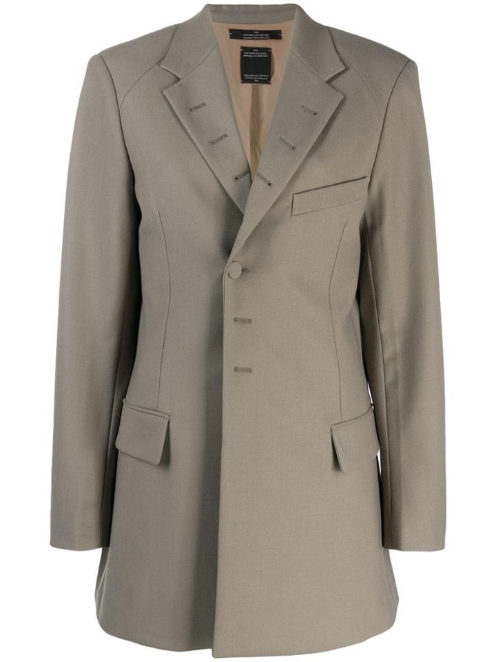 Rokh Oversized Blazer Jacket - Grey