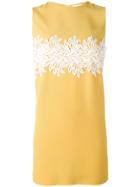 Sara Battaglia Lace Mini Dress - Yellow & Orange