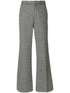 Each X Other Checkered Flared Trousers - White