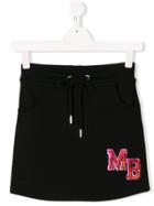 My Brand Kids Sequin Logo Shorts - Black
