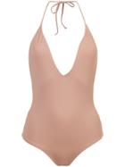 Onia Nina Halterneck Swimsuit - Nude & Neutrals