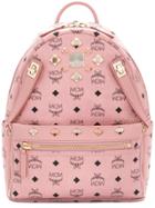 Mcm Medium Dual Stark Backpack - Pink & Purple
