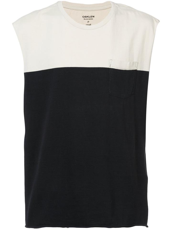 Osklen - Contrast Tank - Men - Cotton - P, Nude/neutrals, Cotton