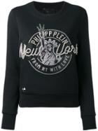 Philipp Plein New York Embellished Sweatshirt - Black
