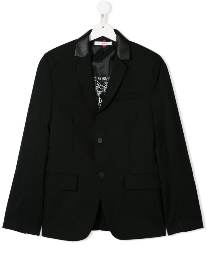 Givenchy Kids Teen Single Breasted Blazer - Black