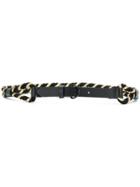 Philosophy Di Lorenzo Serafini Contrast Woven Belt - Black