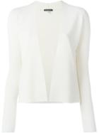 Ann Demeulemeester Ribbed Knit Open Front Cardigan