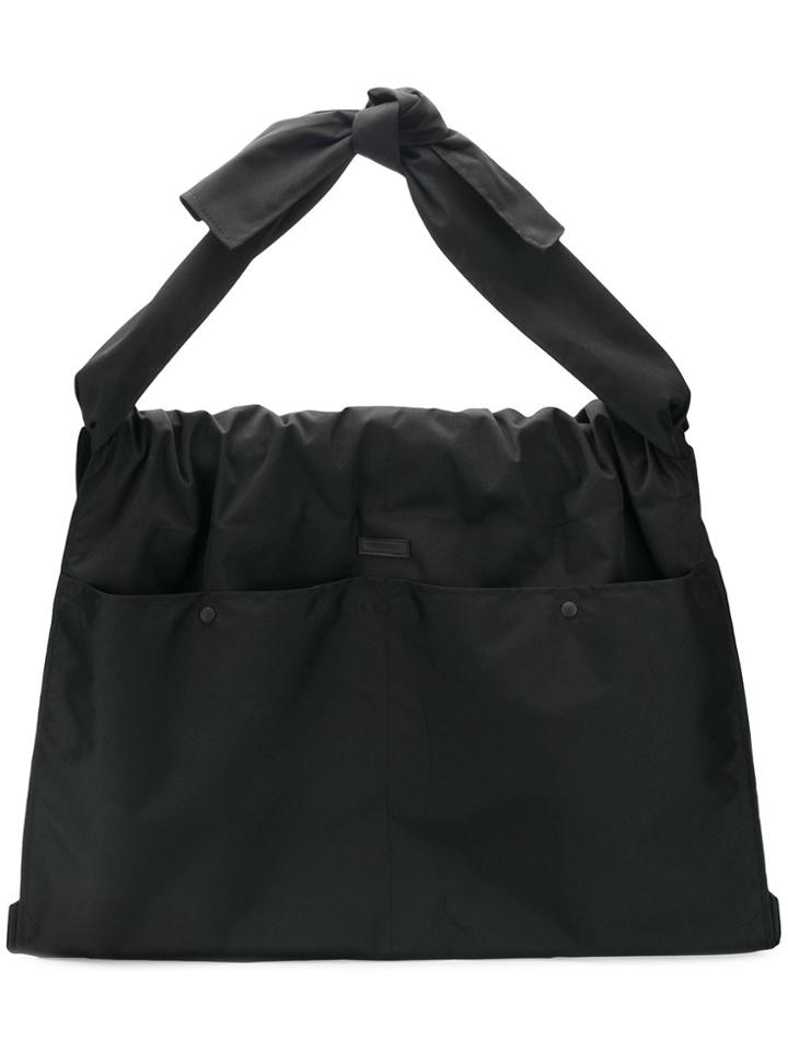Issey Miyake Men Oversized Messenger Bag - Black