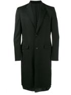 Sulvam Single Breasted Coat - Black