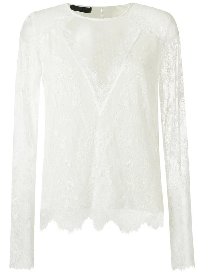Talie Nk - Lace Blouse - Women - Polyester/viscose - 42, White, Polyester/viscose