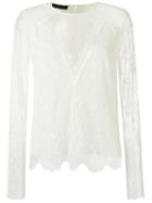 Talie Nk - Lace Blouse - Women - Polyester/viscose - 42, White, Polyester/viscose