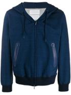 Fumito Ganryu Zipped Hoodie - Blue