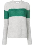 Calvin Klein Colour-block Fitted Sweater - Grey
