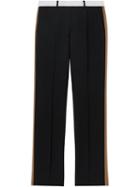 Burberry Tri-tone Mohair Wool Tailored Trousers - Black