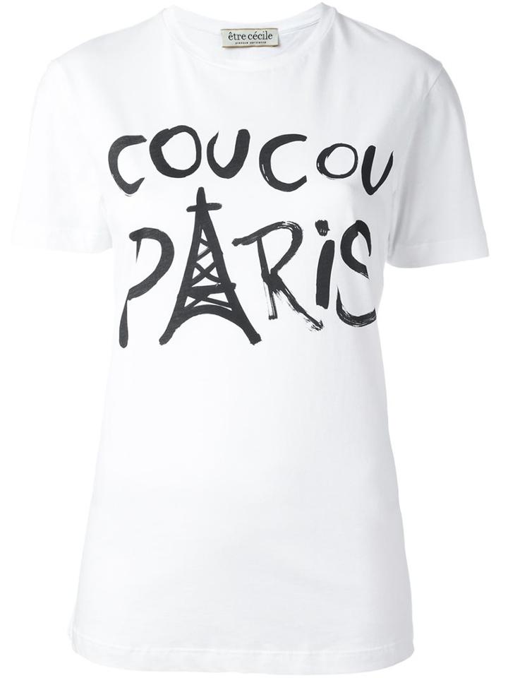 Être Cécile 'cou Cou Paris' Print T-shirt