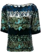 Ailanto Floral Print Blouse - Green