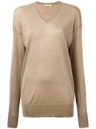 Céline V Neck Sweatshirt, Women's, Size: Xs, Nude/neutrals, Silk