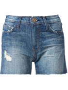 Current/elliott 'the Vintage' Shorts, Women's, Size: 27, Blue, Cotton