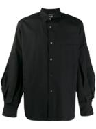 Comme Des Garçons Homme Plus Wide Sleeve Plain Shirt - Black