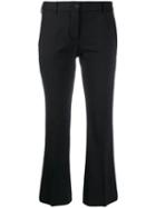 Alberto Biani Cropped Tailored Trousers - Black
