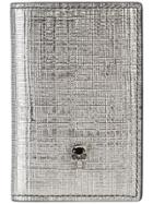 Alexander Mcqueen Skull Flap Wallet - Metallic