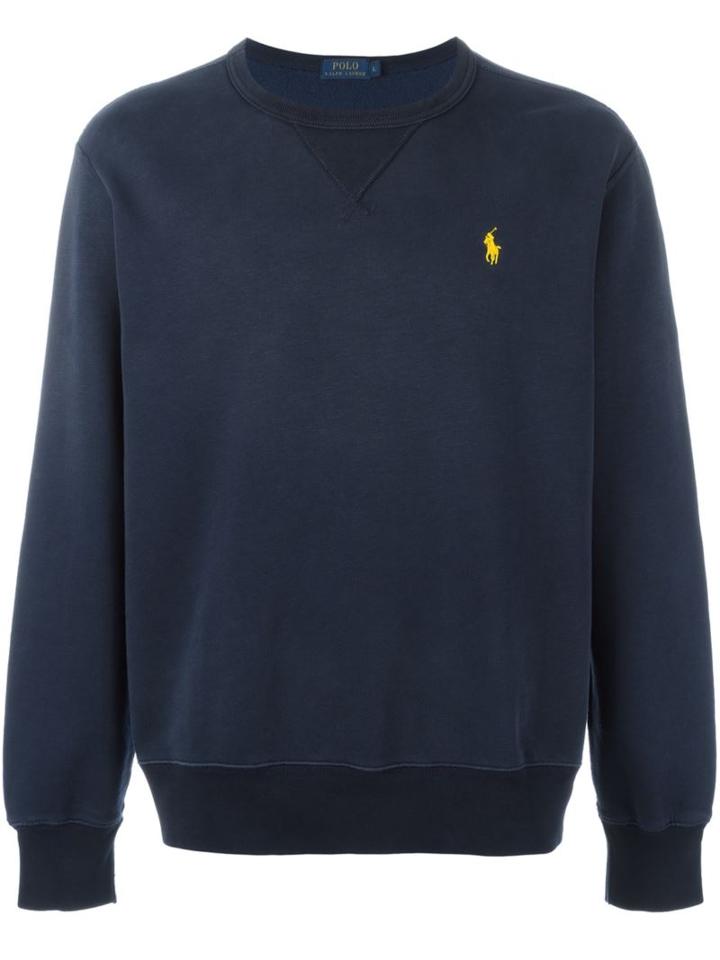 Polo Ralph Lauren Classic Sweatshirt, Men's, Size: Small, Blue, Cotton