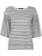 Steffen Schraut - Striped Sweatshirt - Women - Polyester/viscose/cashmere/polyimide - 38, White, Polyester/viscose/cashmere/polyimide
