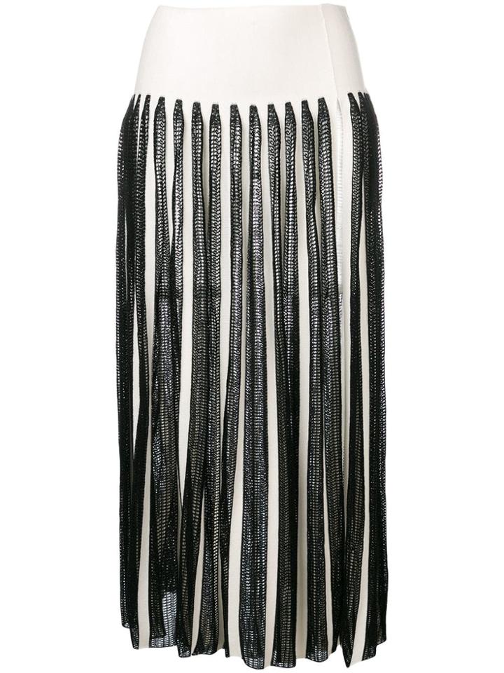 Sonia Rykiel Pleated Midi Skirt - Black
