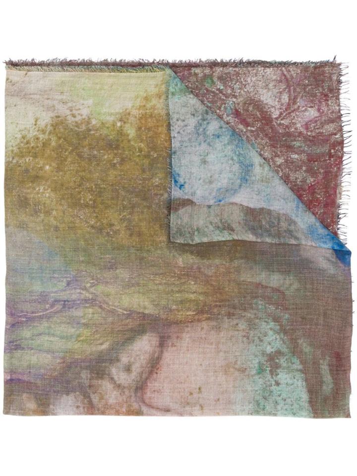 Faliero Sarti Confusion Printed Scarf - Brown
