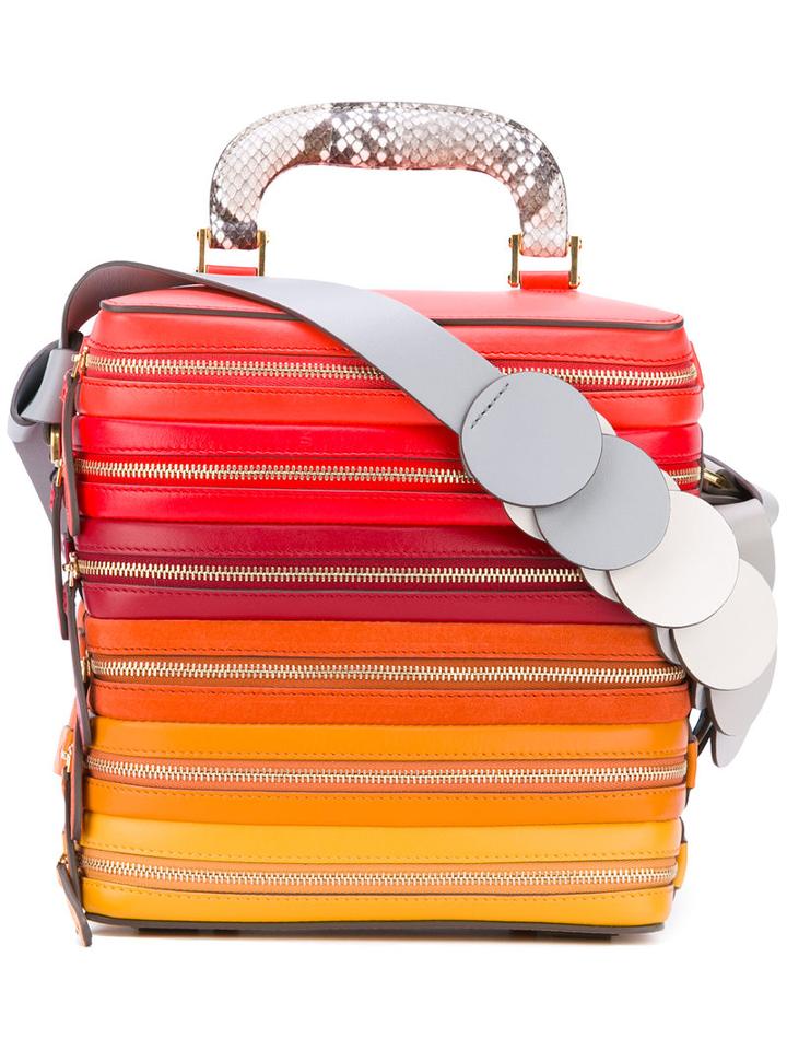 Anya Hindmarch - Circle Six Zip Stack Shoulder Bag - Women - Leather - One Size, Leather