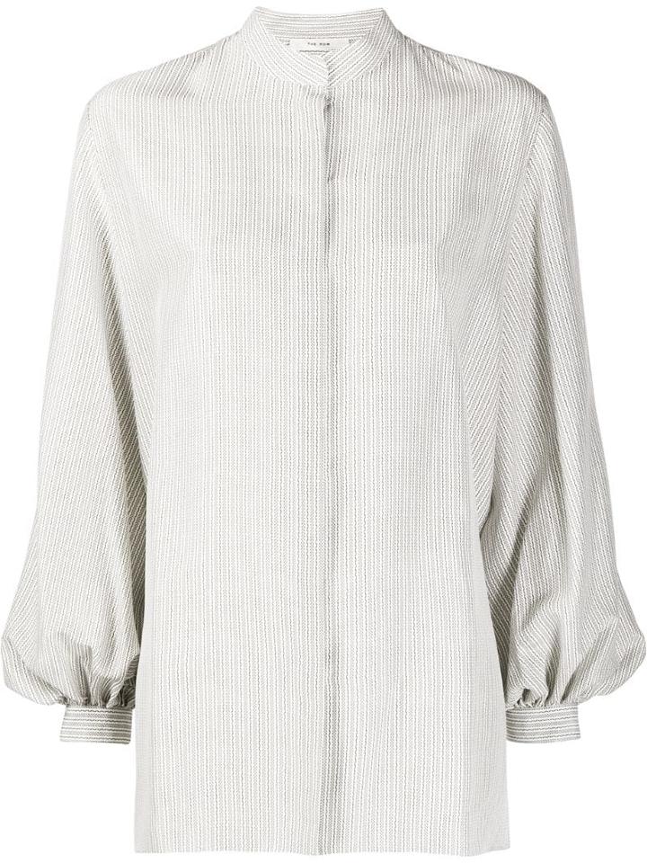 The Row Pin-stripe Blouse - White